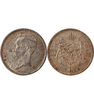 BELGIQUE, ALBERT Ier - 20 FRANKEN ARGENT 1934 2