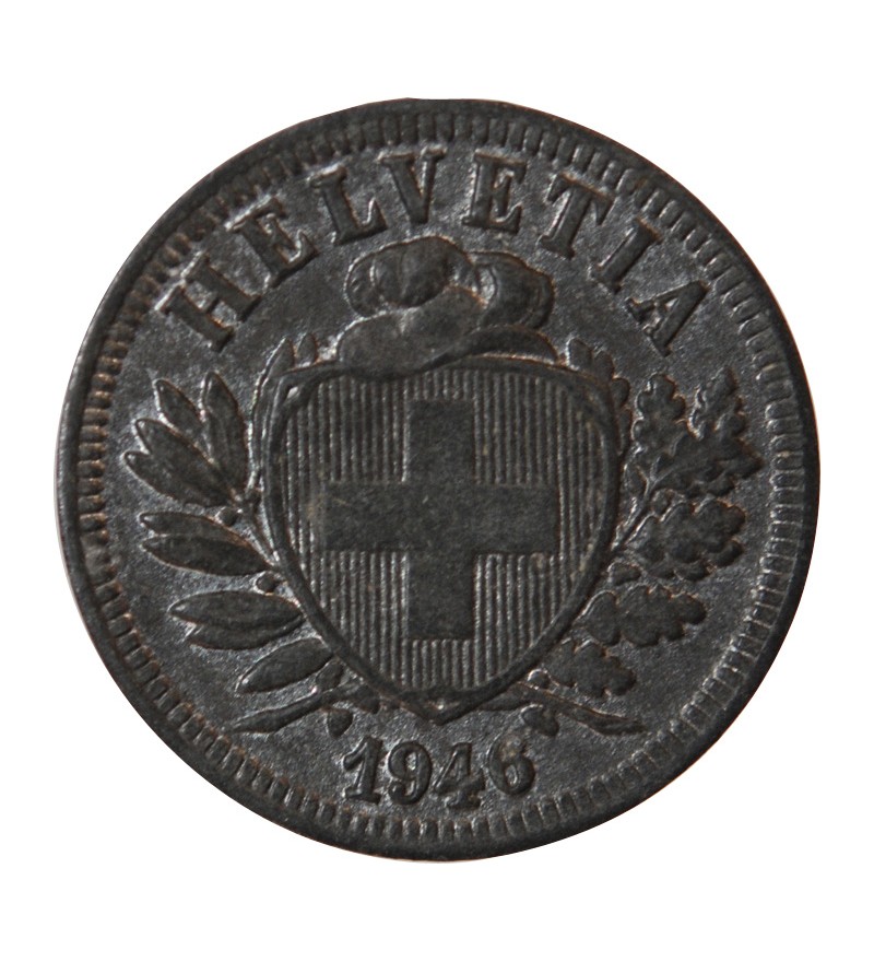 SUISSE - 2 RAPPEN 1946 B BERNE - ECUSSON