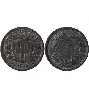 SUISSE - 2 RAPPEN 1946 B BERNE - ECUSSON 2