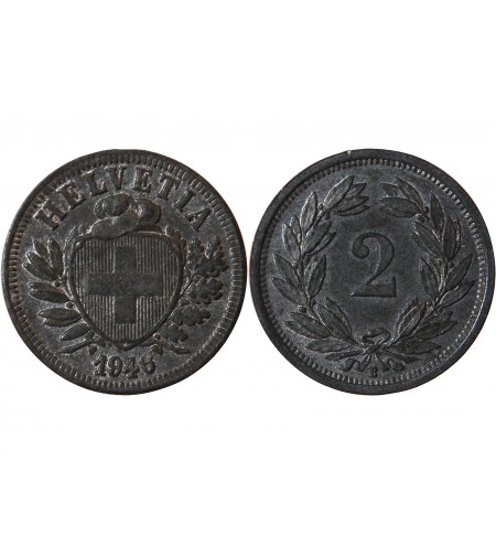 SUISSE - 2 RAPPEN 1946 B BERNE - ECUSSON