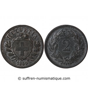 SUISSE - 2 RAPPEN 1946 B BERNE - ECUSSON