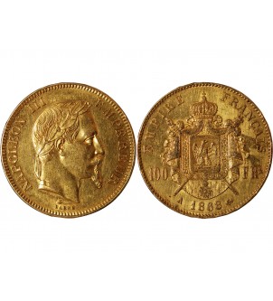 NAPOLEON III - ﻿100 FRANCS OR 1868 A PARIS﻿ 2