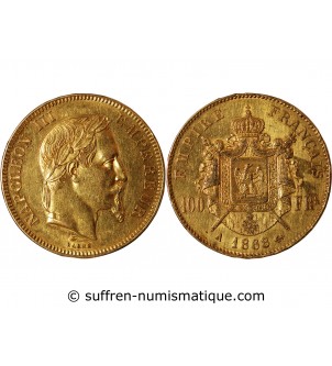 NAPOLEON III - ﻿100 FRANCS OR 1868 A PARIS﻿