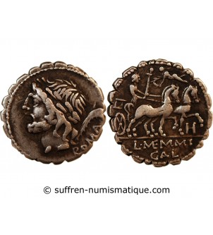 MEMMIA - DENIER SERRATUS ARGENT 106 AV JC ROME