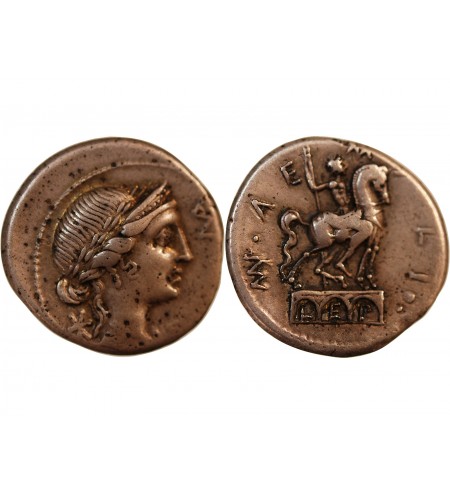 AEMILIA - DENIER ARGENT 114 / 113 AV JC ROME