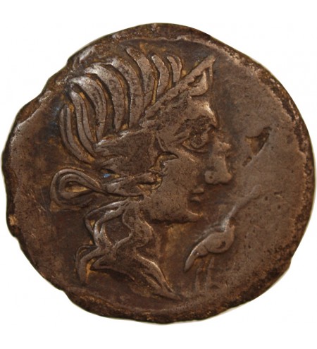 CAECILIA - DENIER ARGENT 81 AV JC ROME