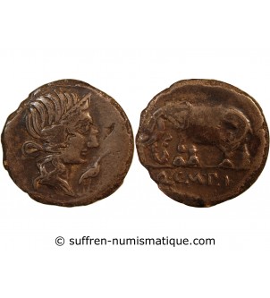 CAECILIA - DENIER ARGENT 81 AV JC ROME