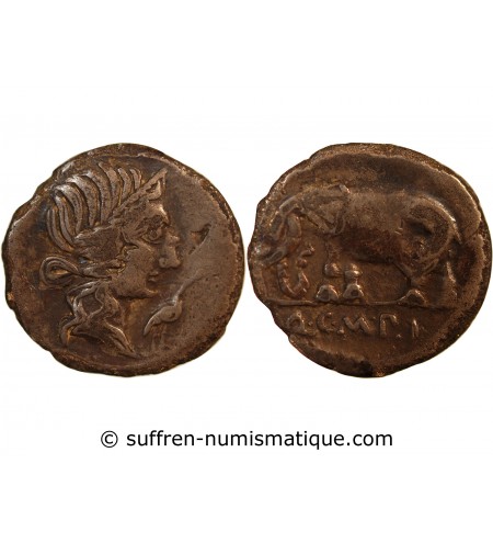 CAECILIA - DENIER ARGENT 81 AV JC ROME