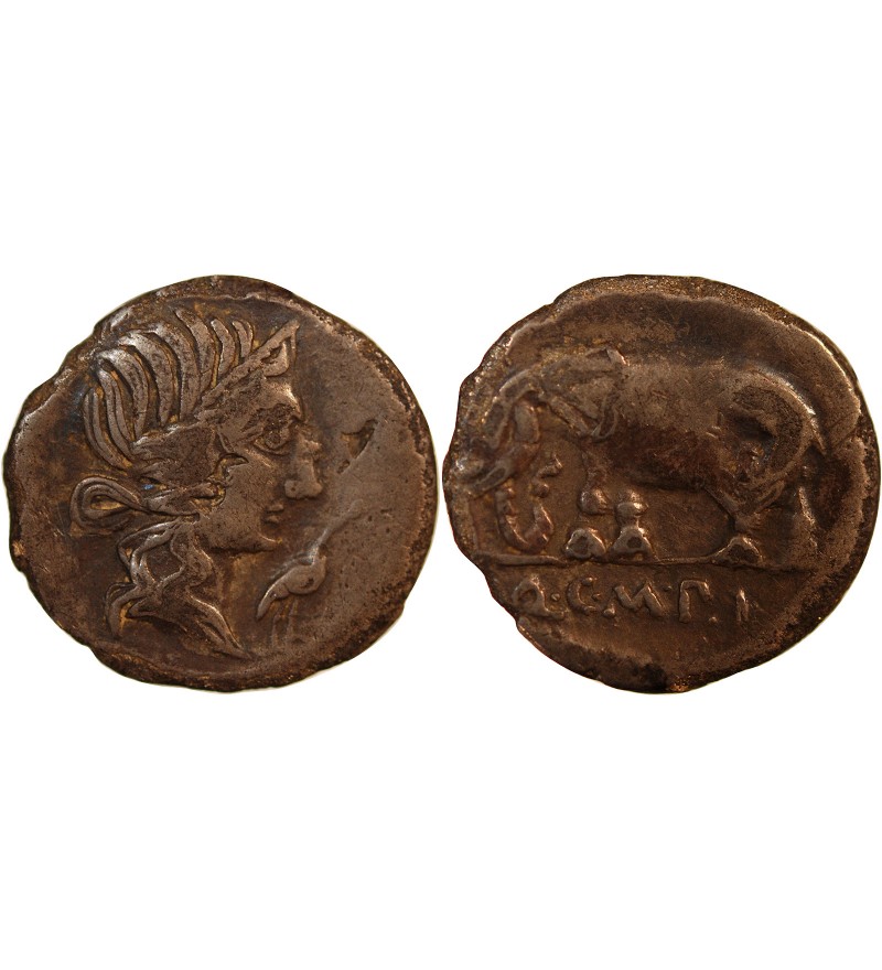 CAECILIA - DENIER ARGENT 81 AV JC ROME