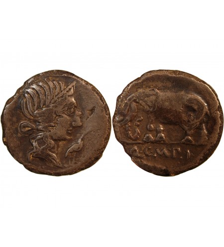 CAECILIA - DENIER ARGENT 81 AV JC ROME