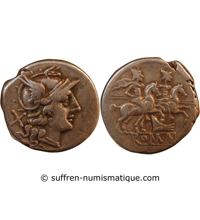 REPUBLIQUE ROMAINE - DENIER ANONYME 206 / 195 AV JC ROME