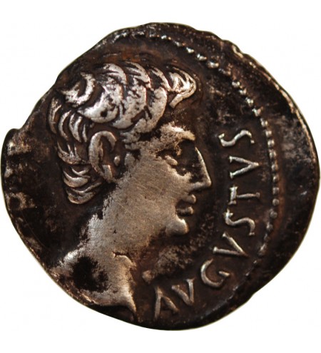 AUGUSTE - DENIER ARGENT 19 AV JC COLONIA PATRICIA