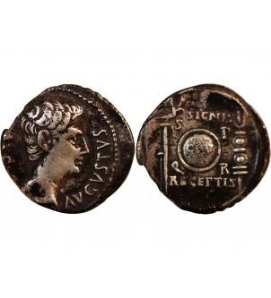 AUGUSTE - DENIER ARGENT 19 AV JC COLONIA PATRICIA 2