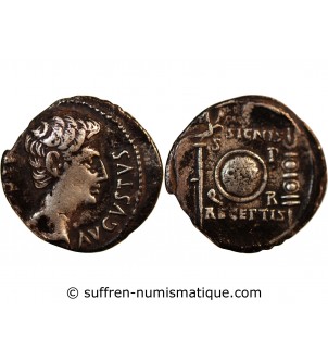 AUGUSTE - DENIER ARGENT 19 AV JC COLONIA PATRICIA