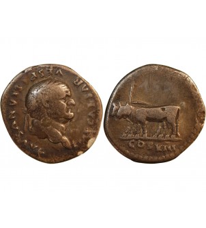 VESPASIEN - DENIER ARGENT 77 / 78 ROME 2