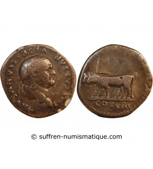 VESPASIEN - DENIER ARGENT 77 / 78 ROME