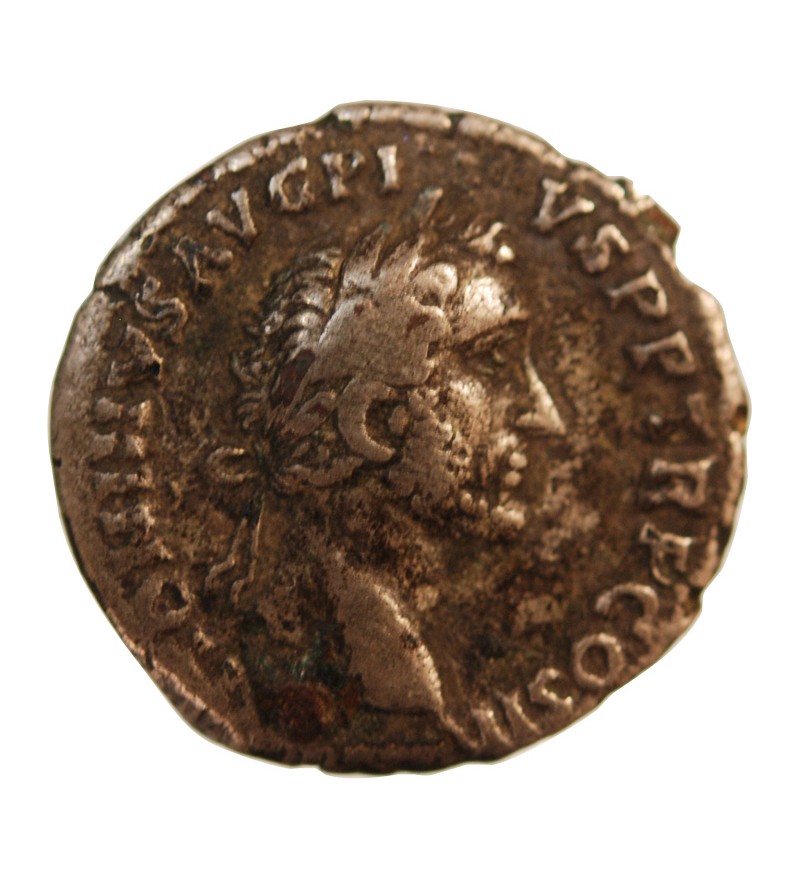 ANTONIN LE PIEUX - DENIER ARGENT 143 ROME