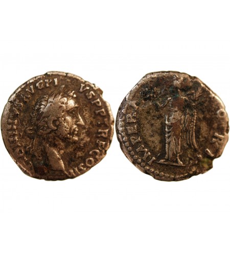 ANTONIN LE PIEUX - DENIER ARGENT 143 ROME