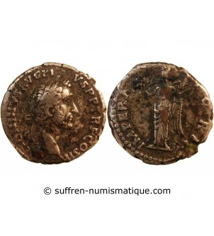 ANTONIN LE PIEUX - DENIER ARGENT 143 ROME