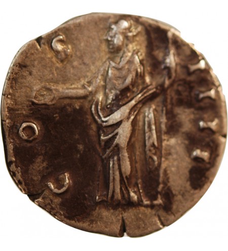 ANTONIN LE PIEUX - DENIER ARGENT 147 ROME