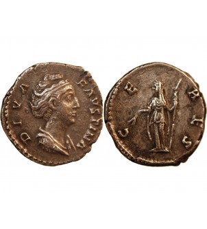 FAUSTINE MÈRE - DENIER ARGENT 147 ROME 2