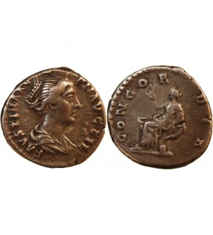 FAUSTINE JEUNE - DENIER ARGENT 154 / 156 ROME 2