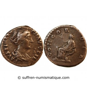 FAUSTINE JEUNE - DENIER ARGENT 154 / 156 ROME