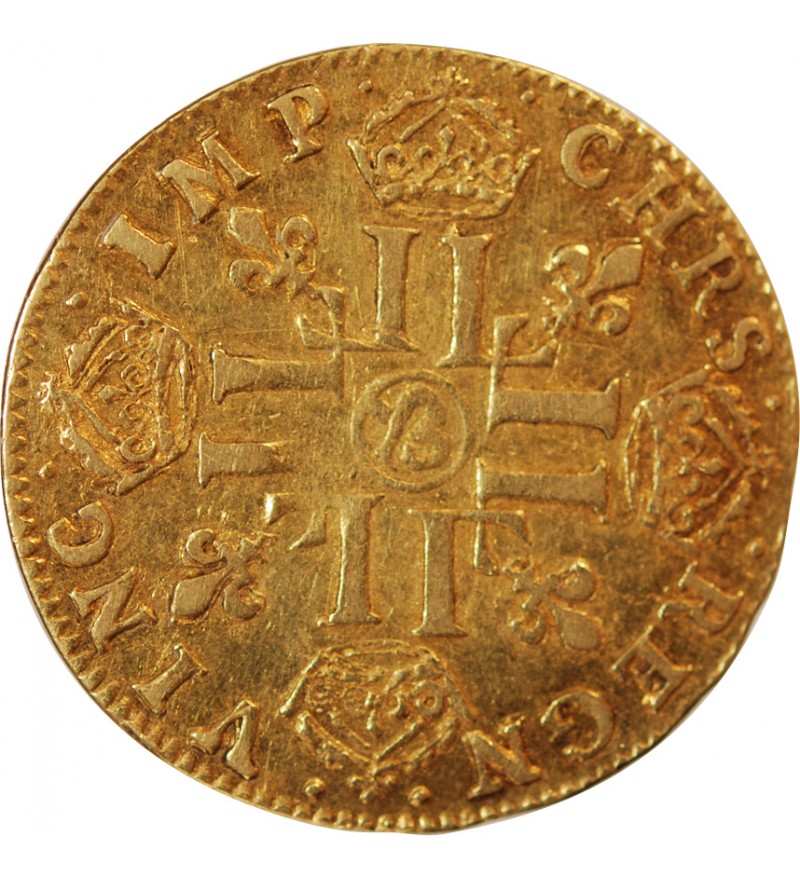 LOUIS XIV - LOUIS D'OR A LA MECHE LONGUE 1653 AIX Frappe médaille