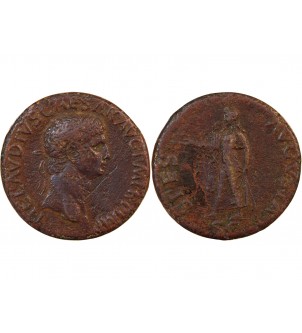 CLAUDE - SESTERCE 42 ROME 2