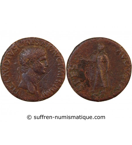 CLAUDE - SESTERCE 42 ROME