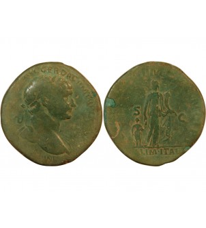 TRAJAN - SESTERCE 111 ROME 2