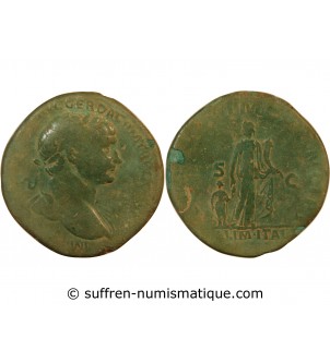 TRAJAN - SESTERCE 111 ROME