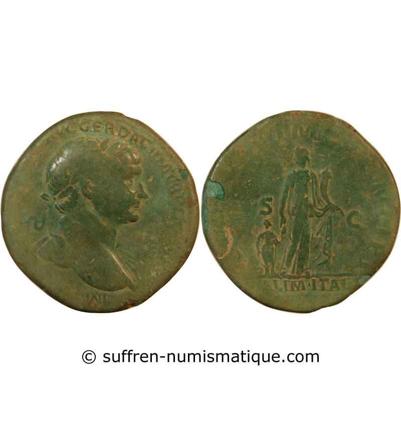 TRAJAN - SESTERCE 111 ROME