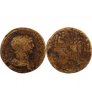 TRAJAN - SESTERCE 115 ROME 2