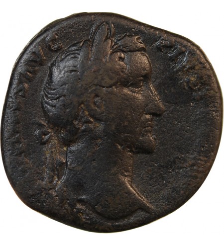 ANTONIN LE PIEUX - SESTERCE 155 / 156 ROME