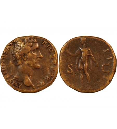 ANTONIN LE PIEUX - SESTERCE 146 ROME