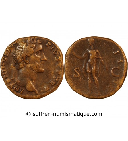 ANTONIN LE PIEUX - SESTERCE 146 ROME