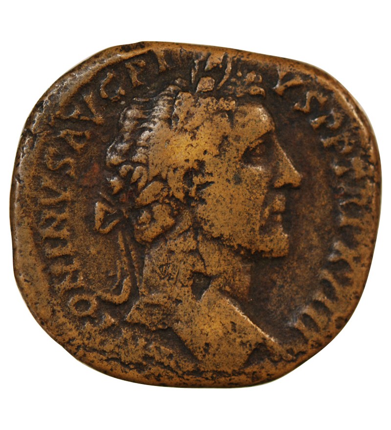 ANTONIN LE PIEUX - SESTERCE 154 / 155 ROME