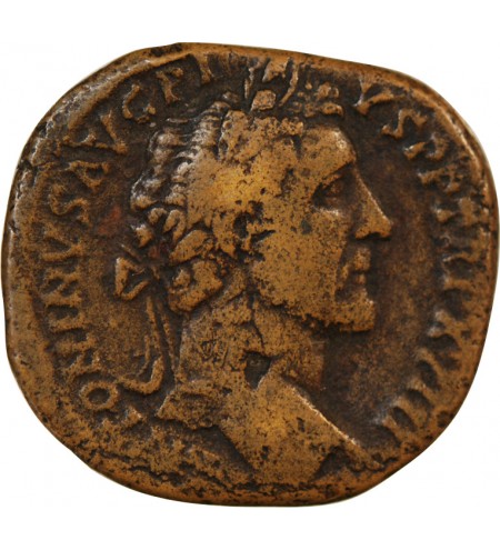 ANTONIN LE PIEUX - SESTERCE 154 / 155 ROME