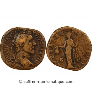 ANTONIN LE PIEUX - SESTERCE 154 / 155 ROME