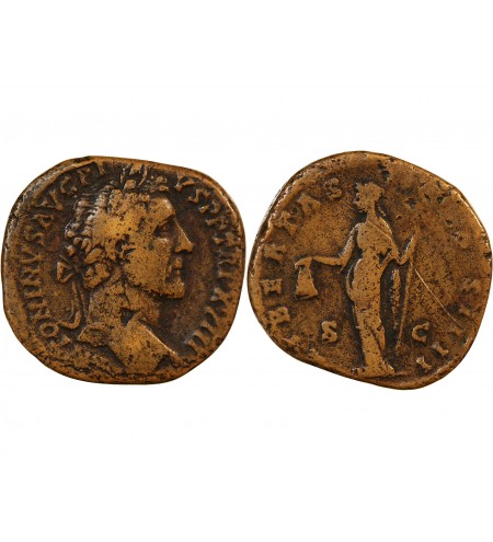 ANTONIN LE PIEUX - SESTERCE 154 / 155 ROME