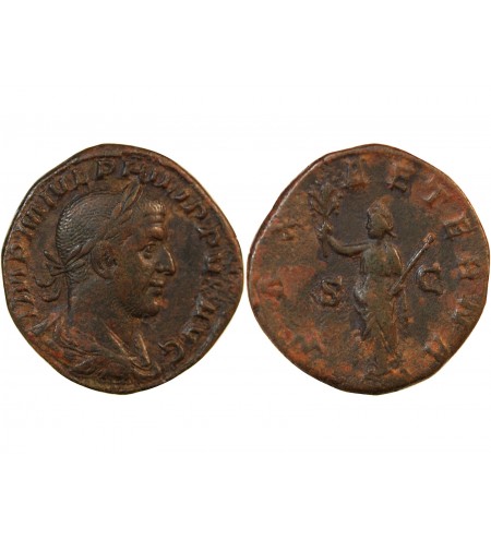 PHILIPPE Ier L'ARABE - SESTERCE 244 ROME