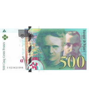FRANCE, PIERRE ET MARIE CURIE - 500 FRANCS 1994 - SÉRIE S.023 - NEUF 2