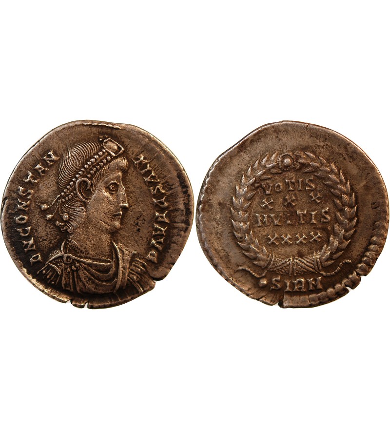 CONSTANCE II - SILIQUE ARGENT 351 / 355 SIRMIUM