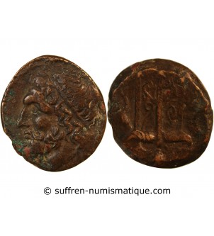 SICILE, SYRACUSE - LITRA BRONZE 240 / 215 AV JC