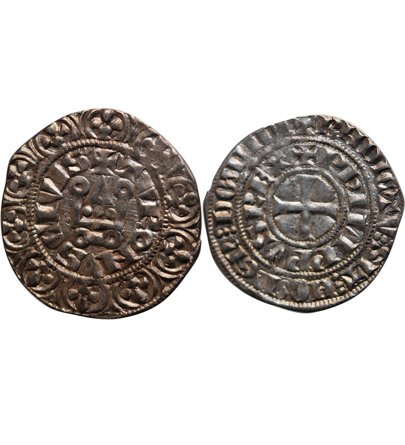 PHILIPPE IV LE BEL﻿ - MAILLE TIERCE A L'O ROND 1285 / 1314﻿