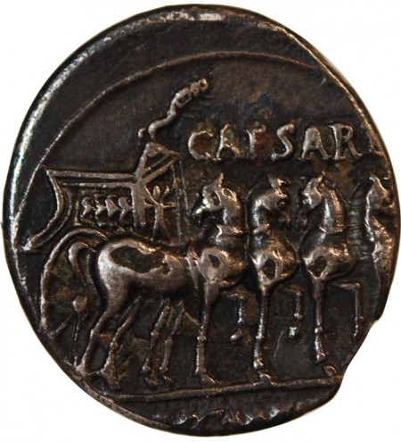 AUGUSTE - DENIER ARGENT 18 AV JC COLONIA PATRICIA