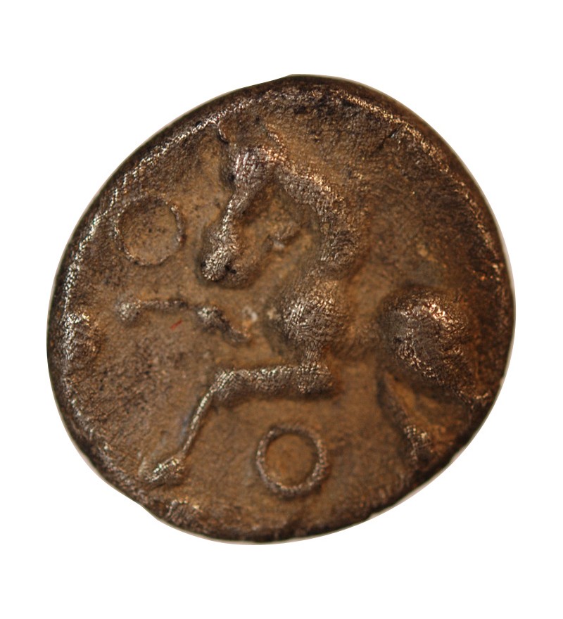 ÉDUENS, REGION DU MONT-BEUVRAY - DENIER ARGENT A LA TÊTE CASQUÉE