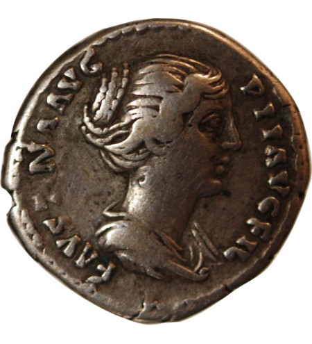 FAUSTINE JEUNE - DENIER ARGENT 148/ 152 ROME - RARE