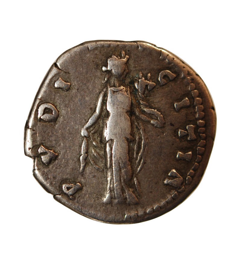 FAUSTINE JEUNE - DENIER ARGENT 148/ 152 ROME - RARE